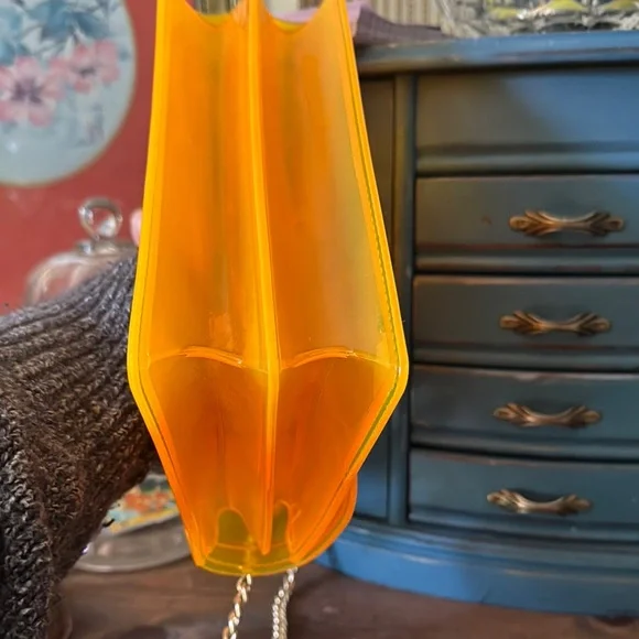 💛⭐️🌙🌼🐥Transparent Yellow and Green Handbag - Picture 6 of 10